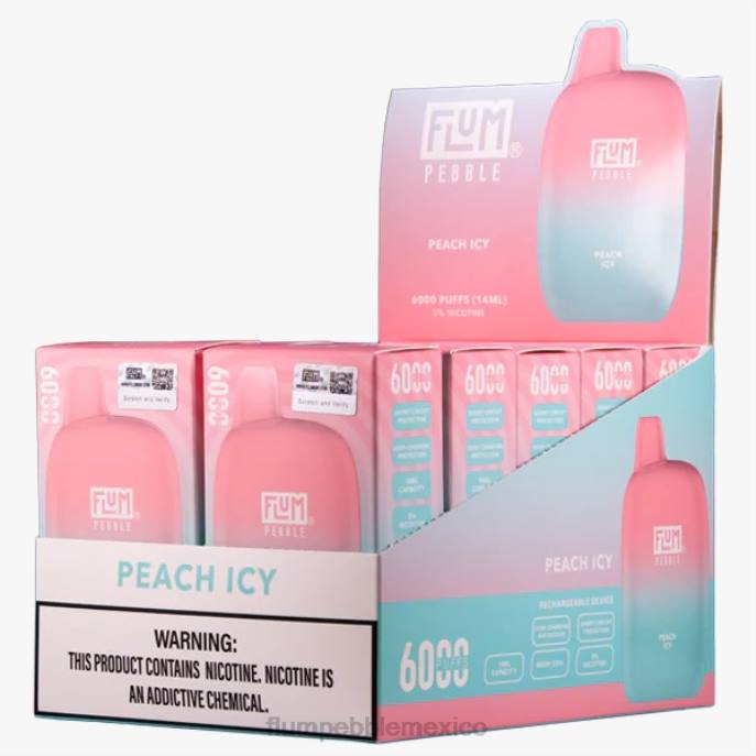 durazno helado - FLUM PEBBLE Mexico - 246J61 FLUM PEBBLES 6000 inhalaciones 10 paquetes