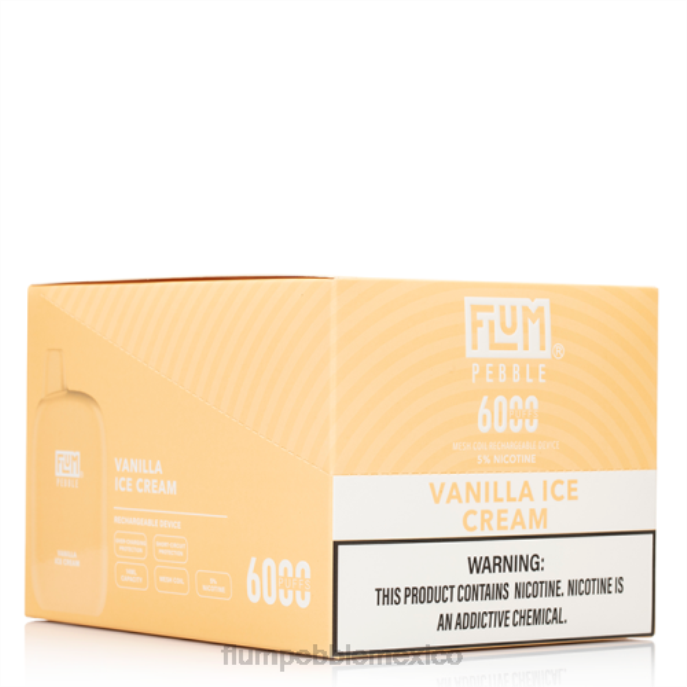 helado de vainilla - FLUM PEBBLE mayoreo - 246J85 FLUM PEBBLES 6000 inhalaciones 10 paquetes