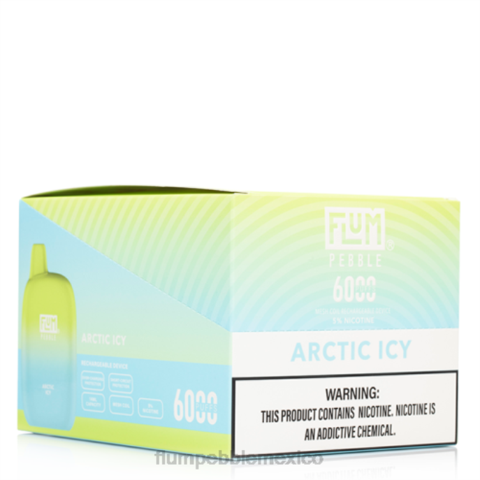 helado ártico - FLUM PEBBLE flavors - 246J6 FLUM PEBBLES 6000 inhalaciones 10 paquetes