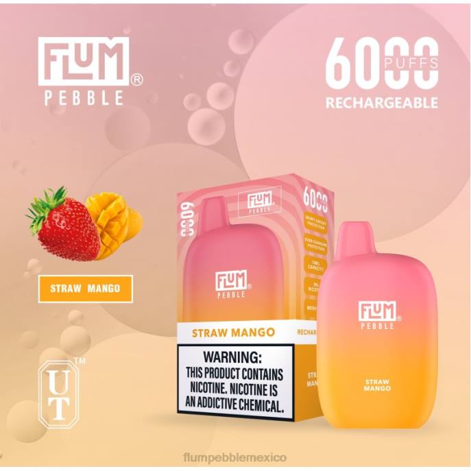 mango de paja - FLUM PEBBLE vape flavors - 246J68 FLUM PEBBLES 6000 bocanadas