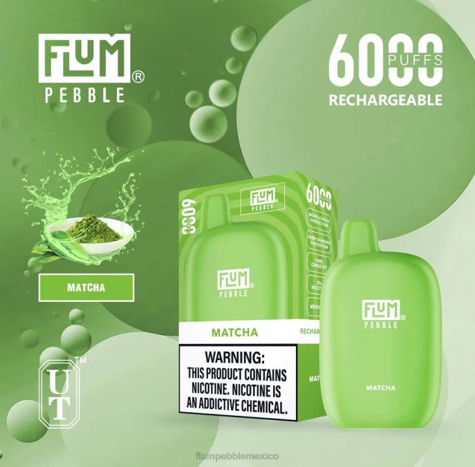 matcha - FLUM PEBBLE precio - 246J54 FLUM PEBBLES 6000 bocanadas