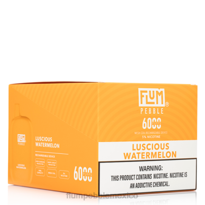 sandia deliciosa - FLUM PEBBLE Mexico - 246J51 FLUM PEBBLES 6000 inhalaciones 10 paquetes